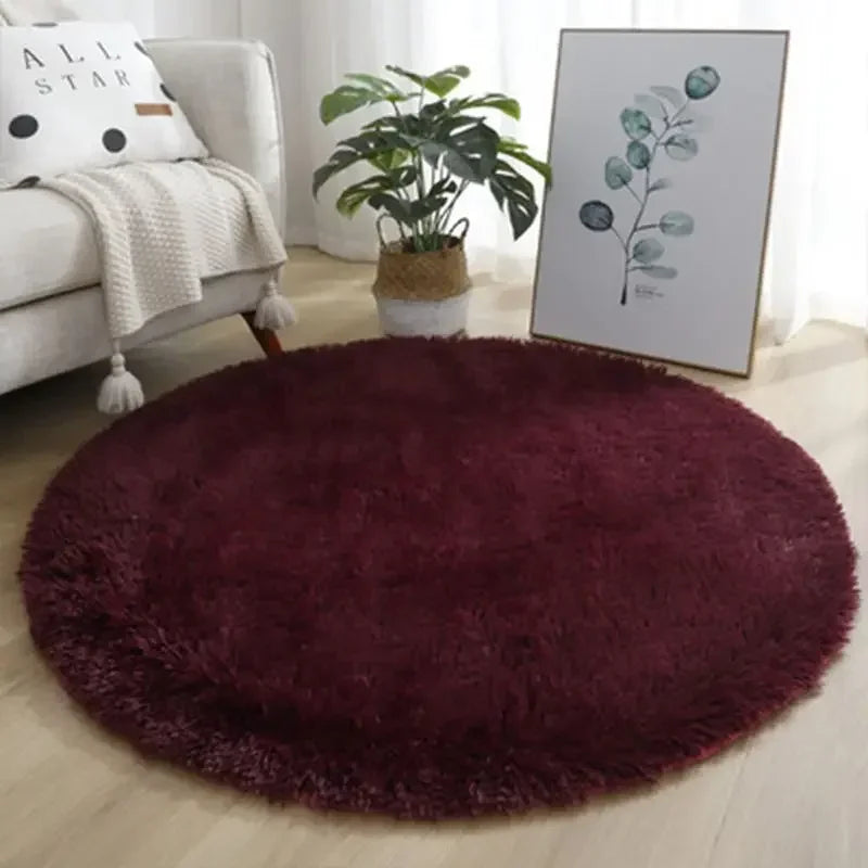 Aesthetic Round Rug – Soft, Minimal Carpet for Living Room & Bedroom
 Decoration Furry Comfort Carpet  Home Decor Pink Foot Mat Area Rug 2023 New