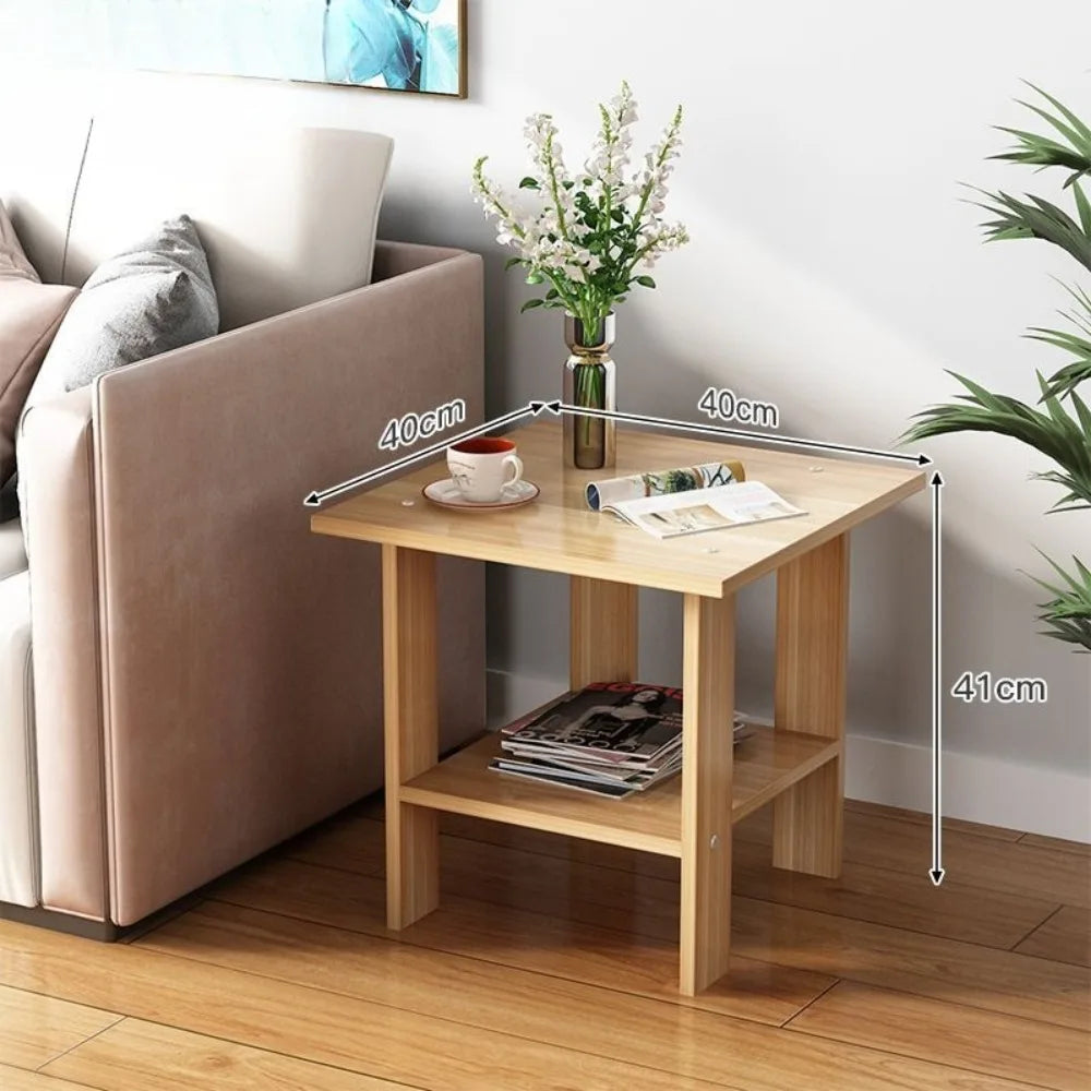 Solid Wood Bedroom Small Side Table Balanced Sturdy Structure Wide Storage Area Stable Cabinet Modern Home Bedroom Furniture
