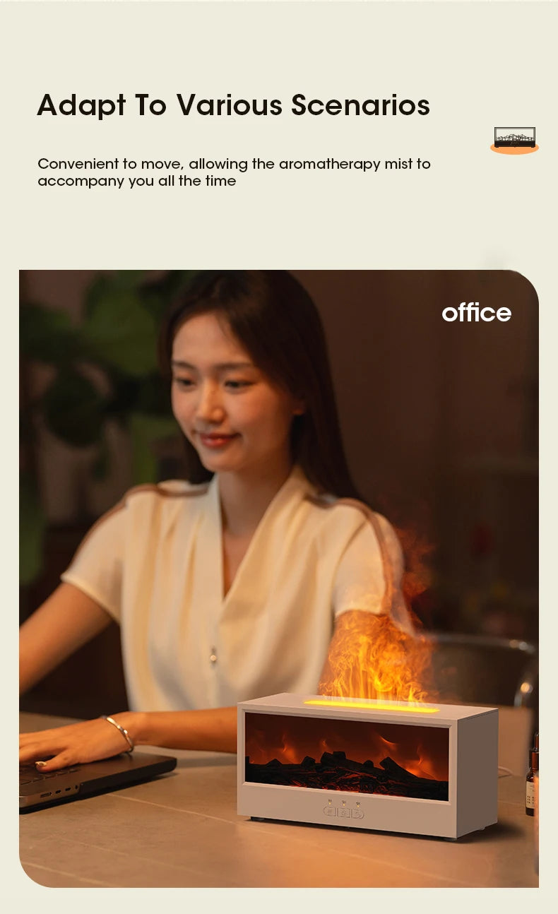 Fireplace Diffuser with Timer Remote