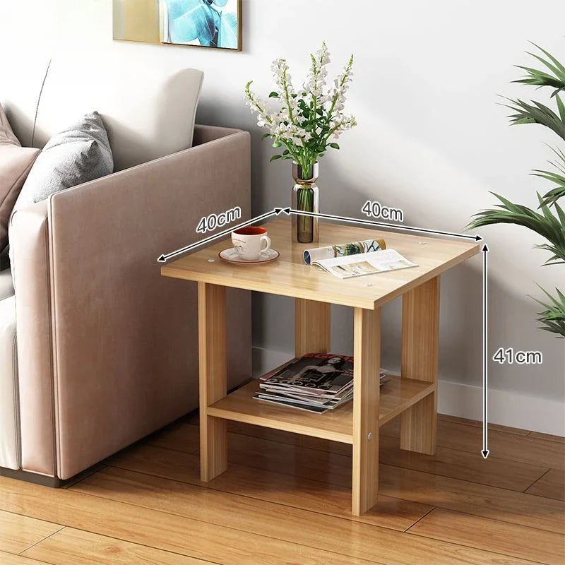 Solid Wood Bedroom Small Side Table Balanced Sturdy Structure Wide Storage Area Stable Cabinet Modern Home Bedroom Furniture