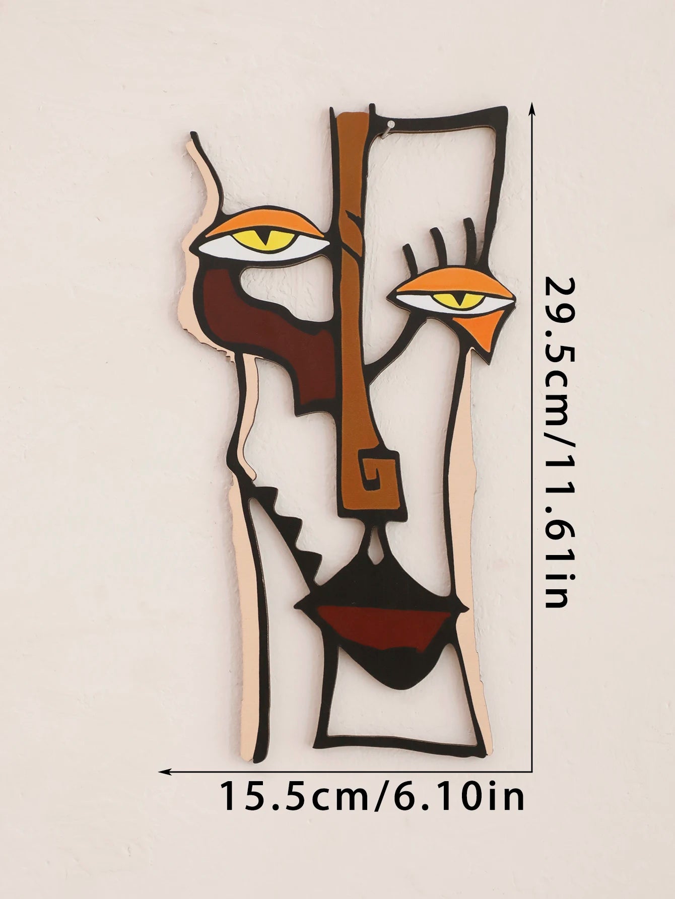 Abstract Face Wall Hanging Wooden Wall Decor Home and Office Decorative Hanging