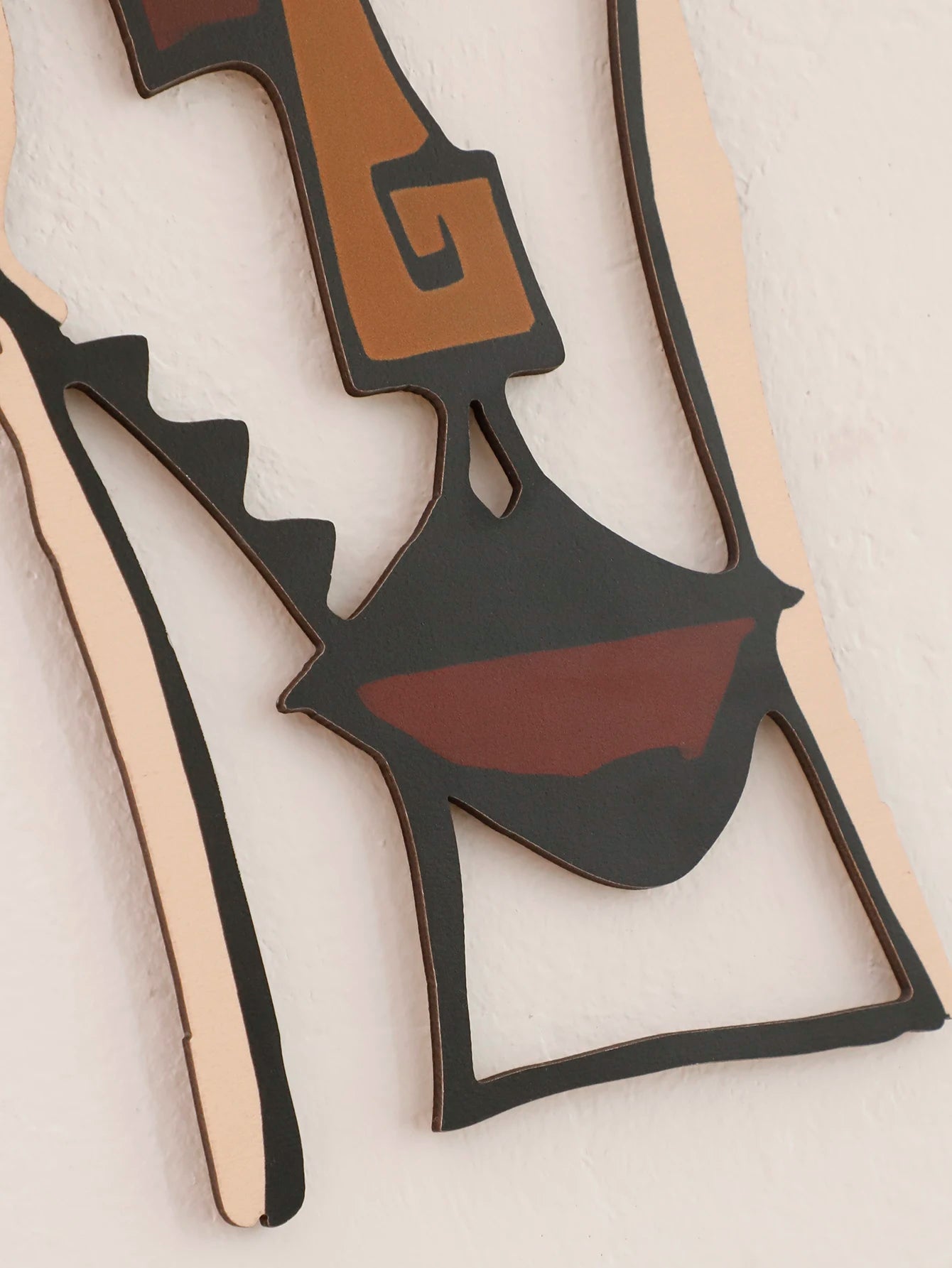 Abstract Face Wall Hanging Wooden Wall Decor Home and Office Decorative Hanging