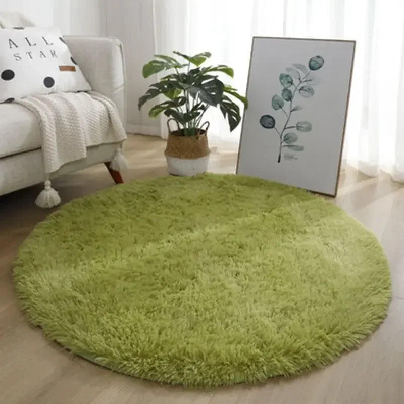 Aesthetic Round Rug – Soft, Minimal Carpet for Living Room & Bedroom
 Decoration Furry Comfort Carpet  Home Decor Pink Foot Mat Area Rug 2023 New