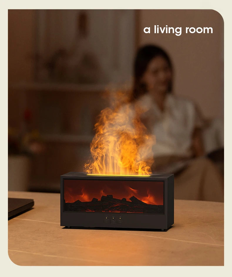 Fireplace Diffuser with Timer Remote