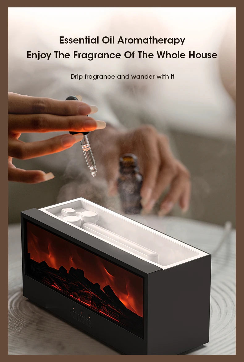 Fireplace Diffuser with Timer Remote