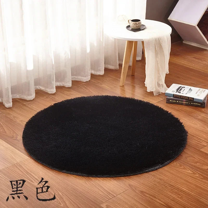 Aesthetic Round Rug – Soft, Minimal Carpet for Living Room & Bedroom
 Decoration Furry Comfort Carpet  Home Decor Pink Foot Mat Area Rug 2023 New