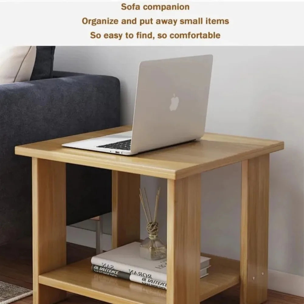 Solid Wood Bedroom Small Side Table Balanced Sturdy Structure Wide Storage Area Stable Cabinet Modern Home Bedroom Furniture