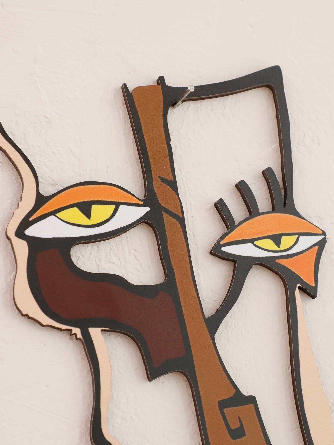 Abstract Face Wall Hanging Wooden Wall Decor Home and Office Decorative Hanging