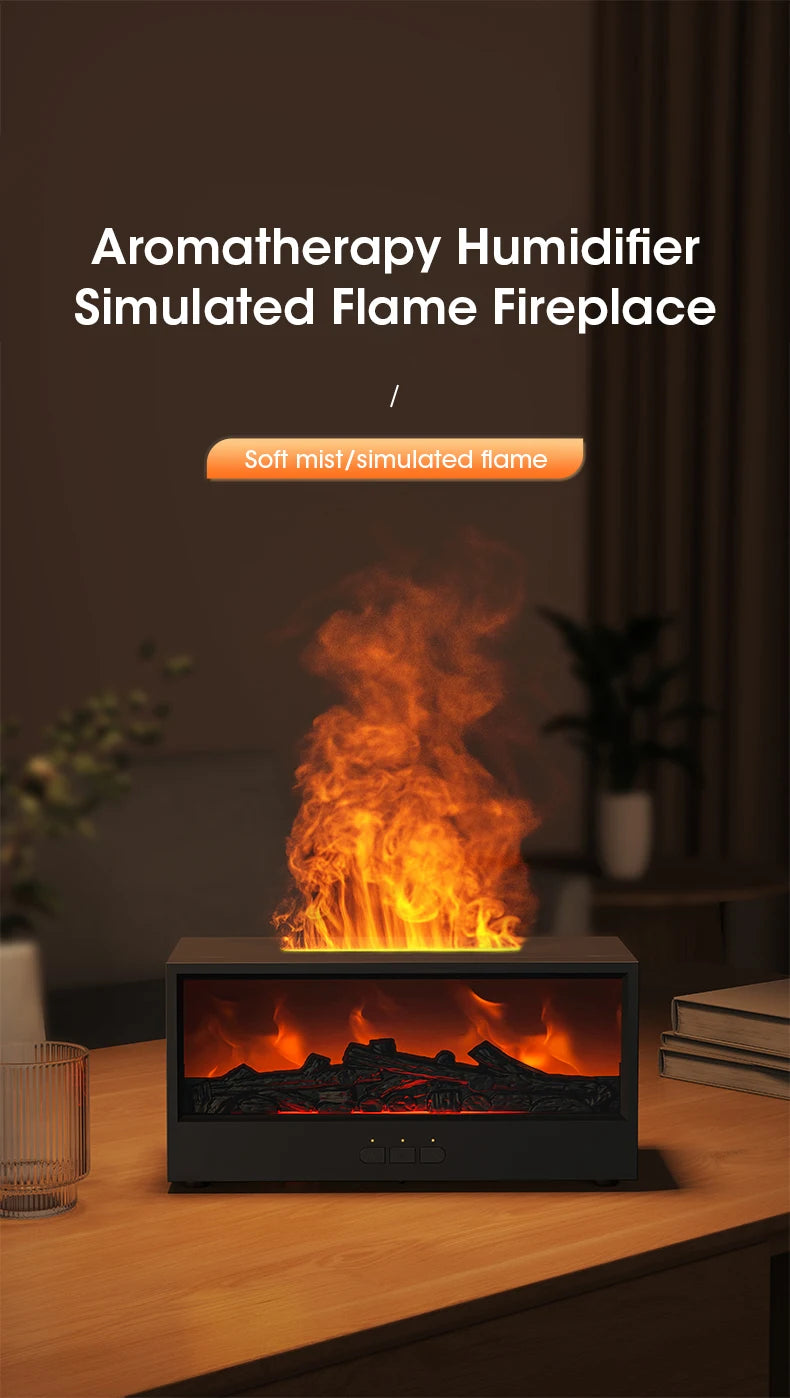 Fireplace Diffuser with Timer Remote