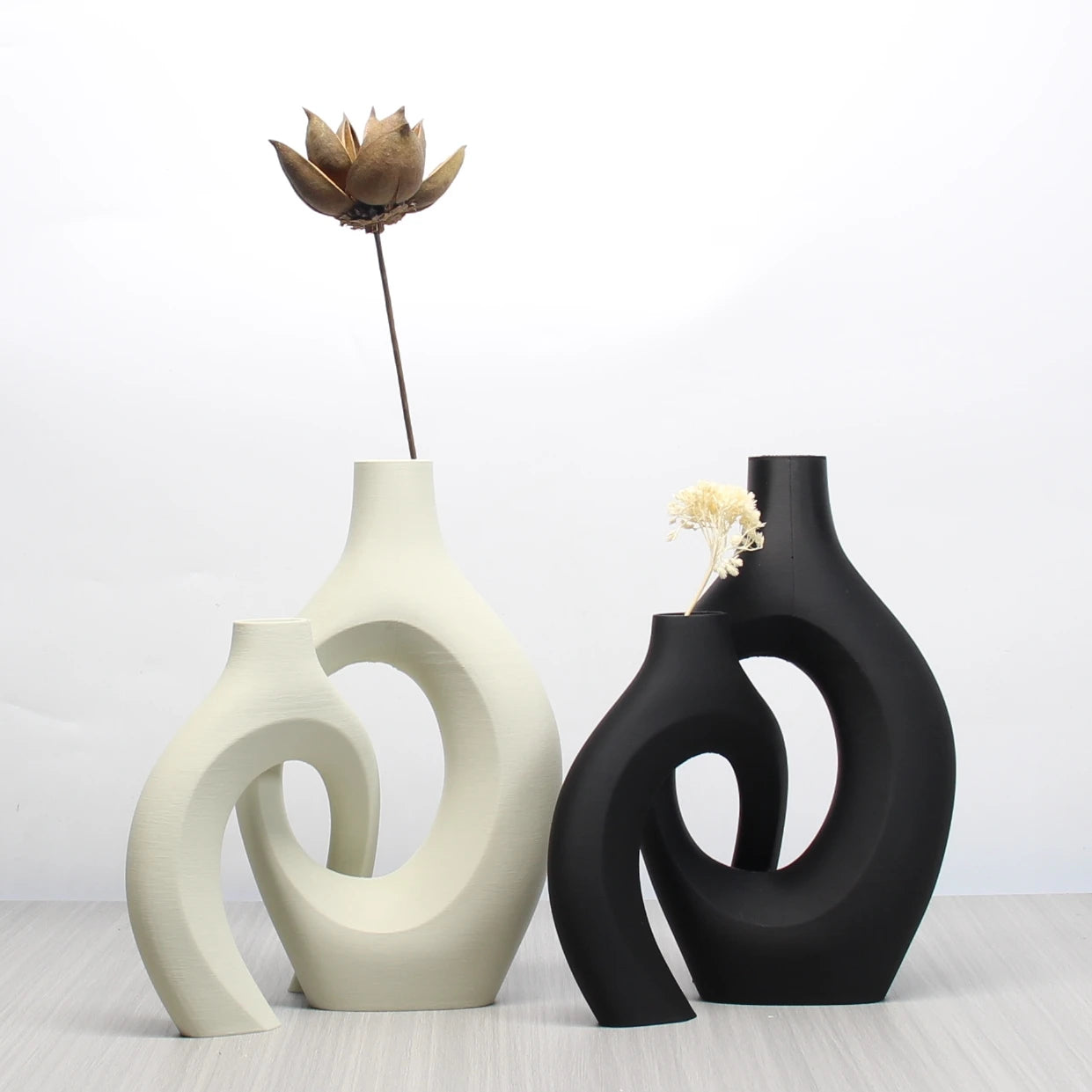Bohemian Art Vase Set-Decorative Home & Office Accent Vases
