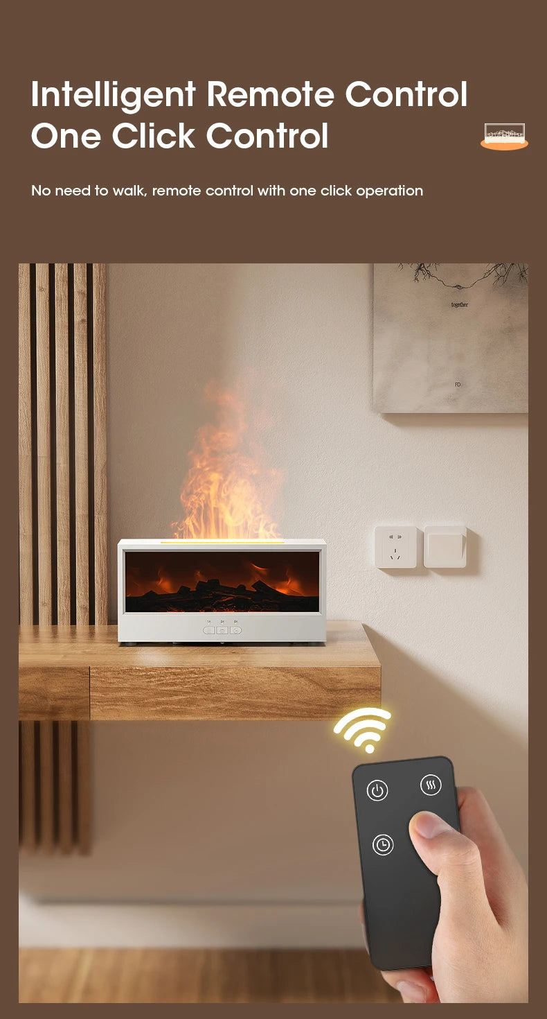 Fireplace Diffuser with Timer Remote
