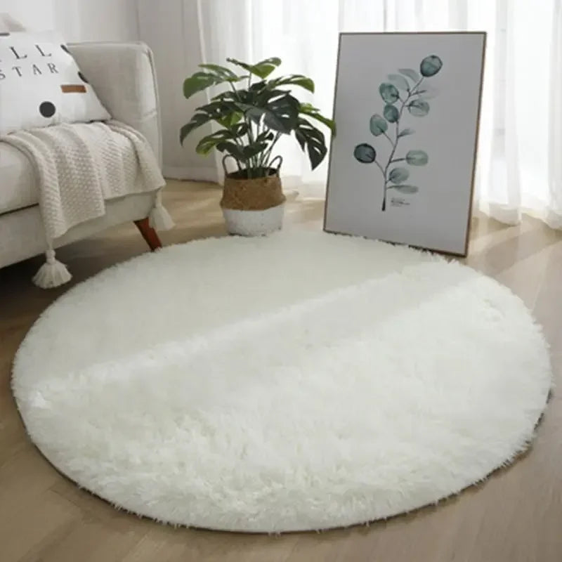 Aesthetic Round Rug – Soft, Minimal Carpet for Living Room & Bedroom
 Decoration Furry Comfort Carpet  Home Decor Pink Foot Mat Area Rug 2023 New
