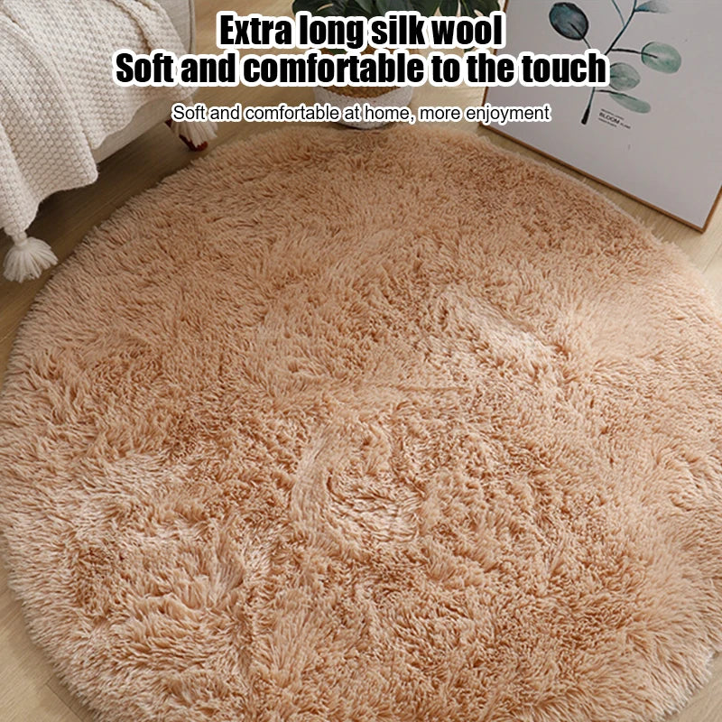Aesthetic Round Rug – Soft, Minimal Carpet for Living Room & Bedroom
 Decoration Furry Comfort Carpet  Home Decor Pink Foot Mat Area Rug 2023 New