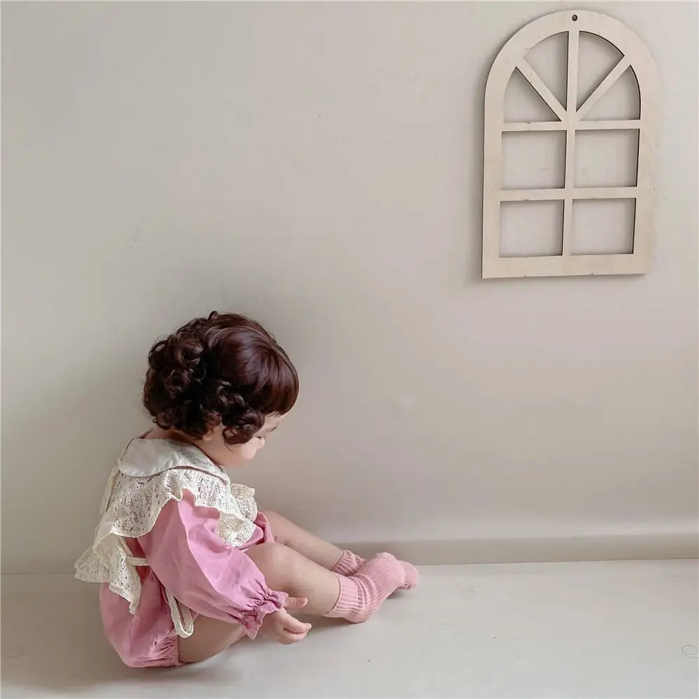 Wooden Window Wall Hanger – Kids Room Decor & Alphabet Pendant