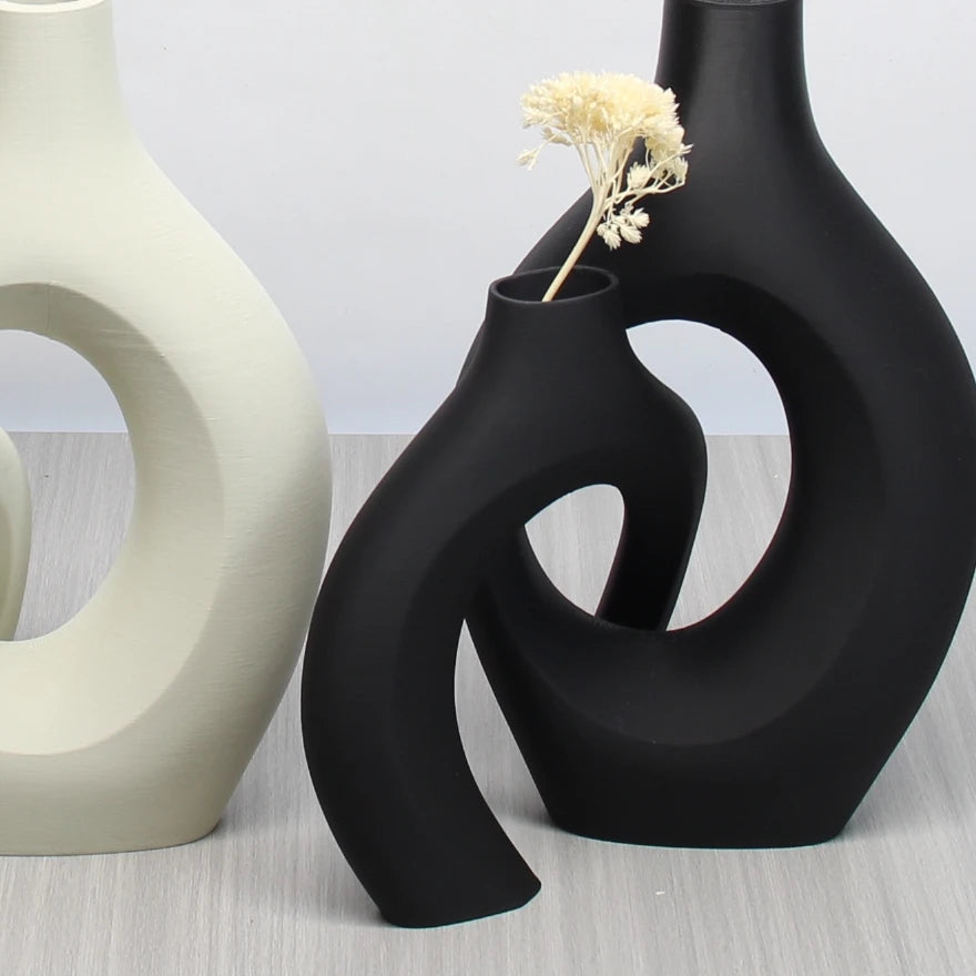Bohemian Art Vase Set-Decorative Home & Office Accent Vases