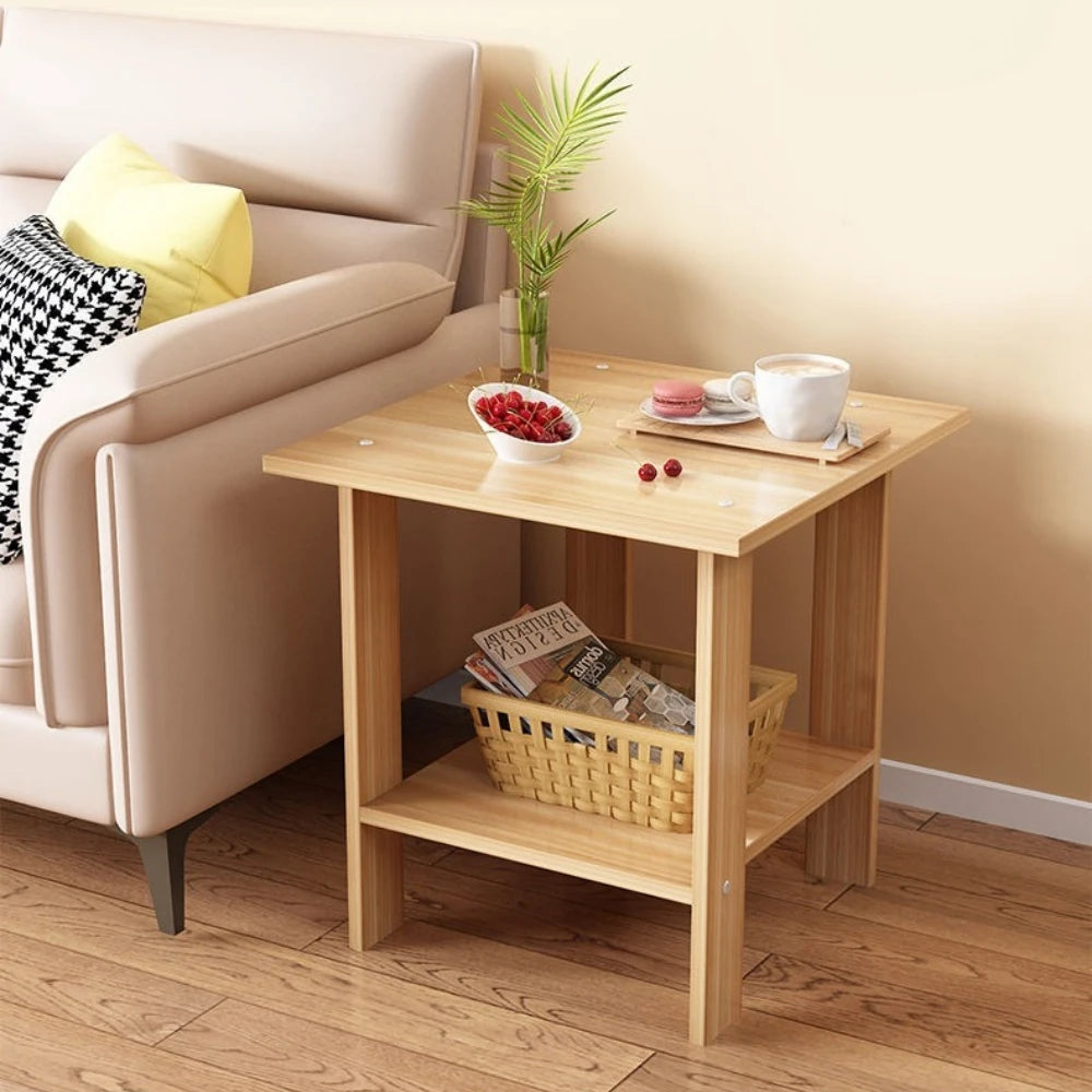 Solid Wood Bedroom Small Side Table Balanced Sturdy Structure Wide Storage Area Stable Cabinet Modern Home Bedroom Furniture