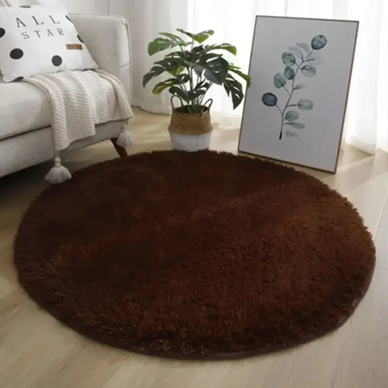 Aesthetic Round Rug – Soft, Minimal Carpet for Living Room & Bedroom
 Decoration Furry Comfort Carpet  Home Decor Pink Foot Mat Area Rug 2023 New