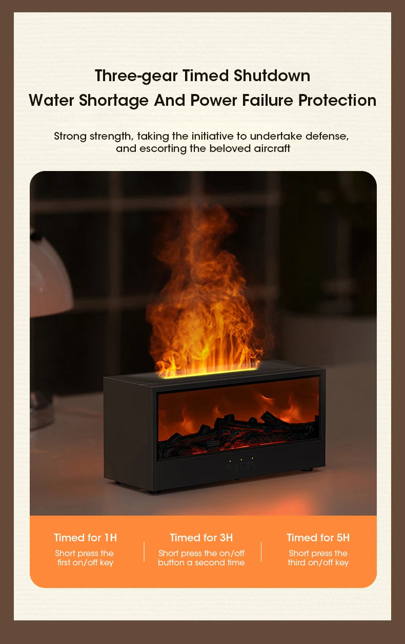 Fireplace Diffuser with Timer Remote