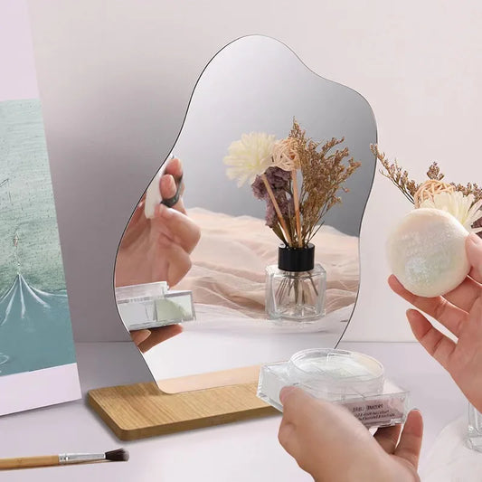 Aesthetic Cloud Mirror – Trendy Tabletop Accent for Soft Spaces