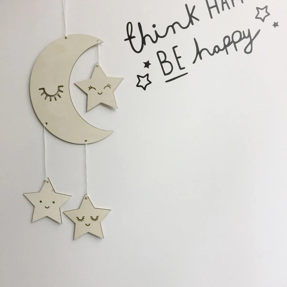 Nursery Decor Dream Catcher Children's Room Decorations Baby Room Wooden Cloud For Babies Boy Girlroom decor wall hanging decor