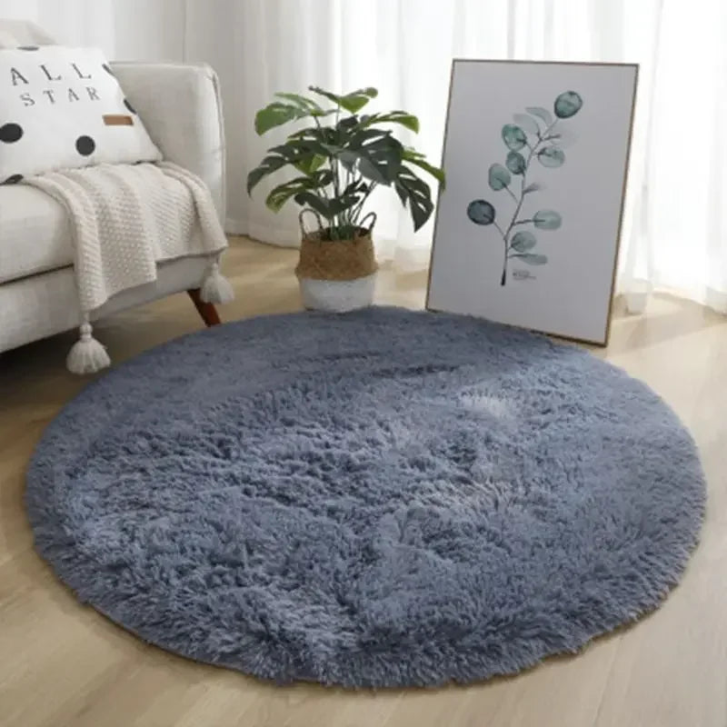 Aesthetic Round Rug – Soft, Minimal Carpet for Living Room & Bedroom
 Decoration Furry Comfort Carpet  Home Decor Pink Foot Mat Area Rug 2023 New