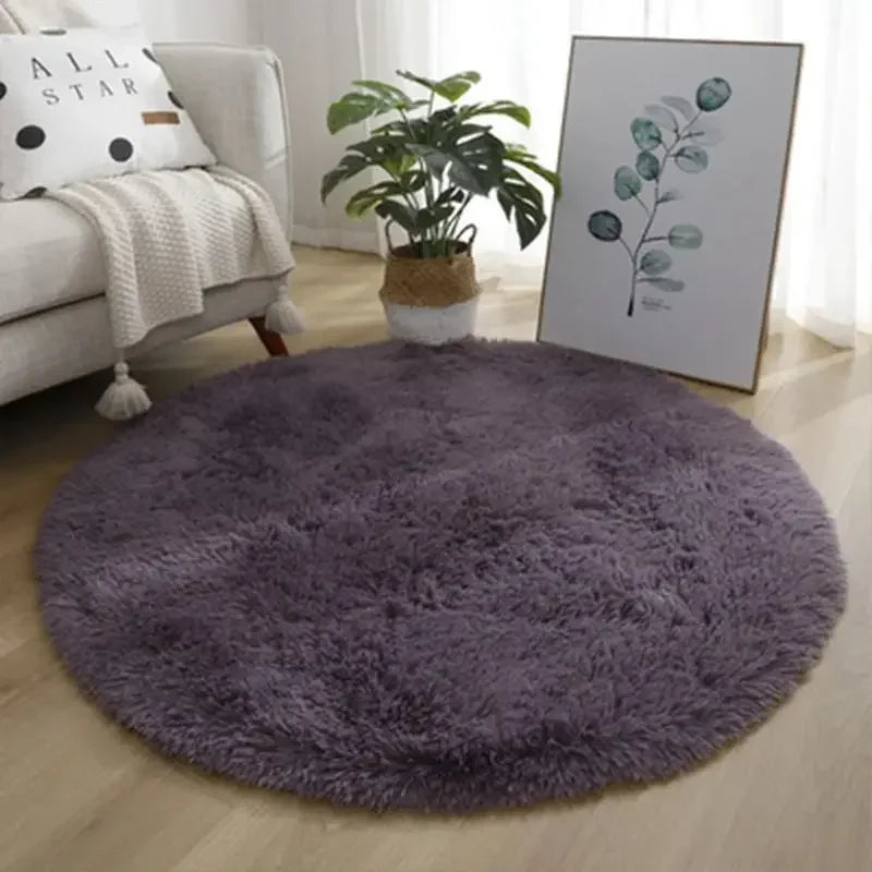 Aesthetic Round Rug – Soft, Minimal Carpet for Living Room & Bedroom
 Decoration Furry Comfort Carpet  Home Decor Pink Foot Mat Area Rug 2023 New