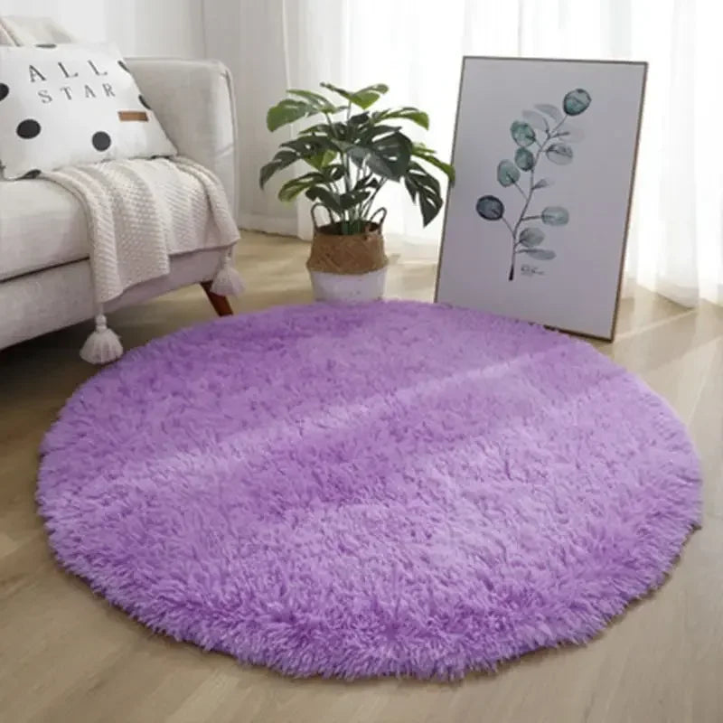 Aesthetic Round Rug – Soft, Minimal Carpet for Living Room & Bedroom
 Decoration Furry Comfort Carpet  Home Decor Pink Foot Mat Area Rug 2023 New
