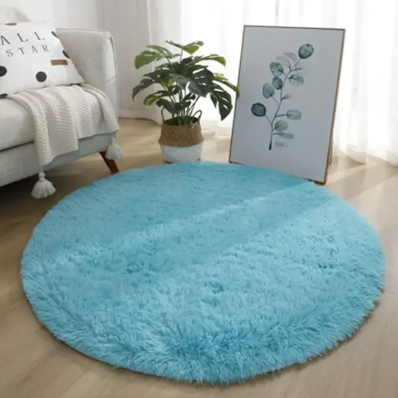 Aesthetic Round Rug – Soft, Minimal Carpet for Living Room & Bedroom
 Decoration Furry Comfort Carpet  Home Decor Pink Foot Mat Area Rug 2023 New