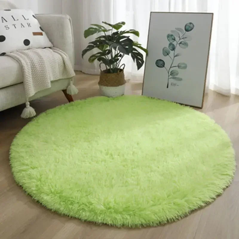 Aesthetic Round Rug – Soft, Minimal Carpet for Living Room & Bedroom
 Decoration Furry Comfort Carpet  Home Decor Pink Foot Mat Area Rug 2023 New