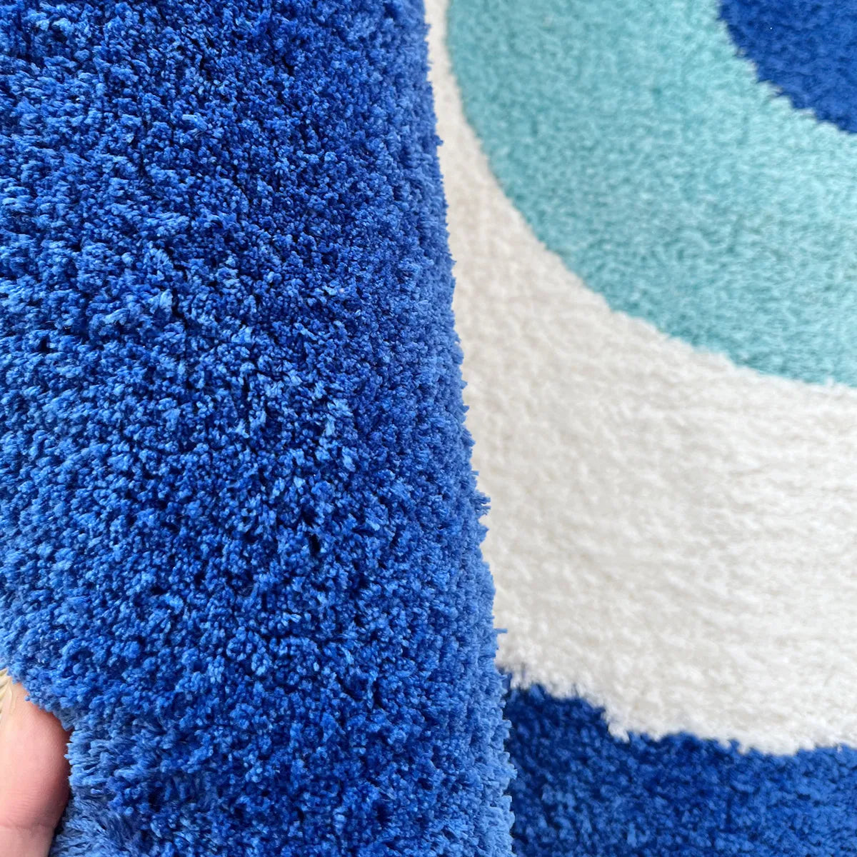 Evil Eye Tufted Rug – Handmade Plush Minimalist Decor