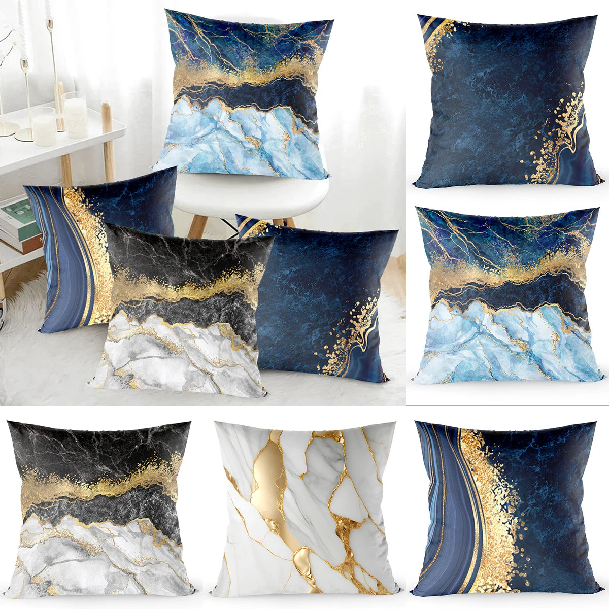 Luxury Satin Cushion Cover – Soft, Wrinkle-Resistant, Skin-Friendly