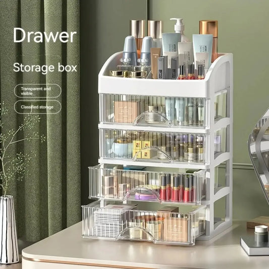 Multi-Layer Desktop Storage Box – Cosmetic & Stationery Organizer
