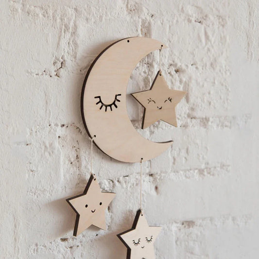 Nursery Decor Dream Catcher Children's Room Decorations Baby Room Wooden Cloud For Babies Boy Girlroom decor wall hanging decor