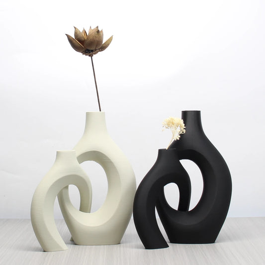 Bohemian Art Vase Set-Decorative Home & Office Accent Vases